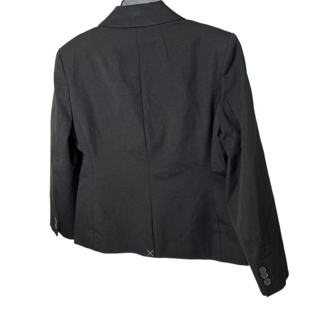 J.Crew $248 Petite Devon Blazer Bi-Stretch Cotton Blend Black Size P00 BP413 - Picture 3 of 9